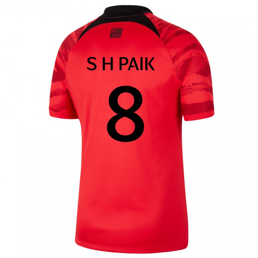 Hombre Camiseta Corea Del Sur Seung-ho Paik #8 Rojo Volver 1ª Equipación 22-24 La Camisa Perú