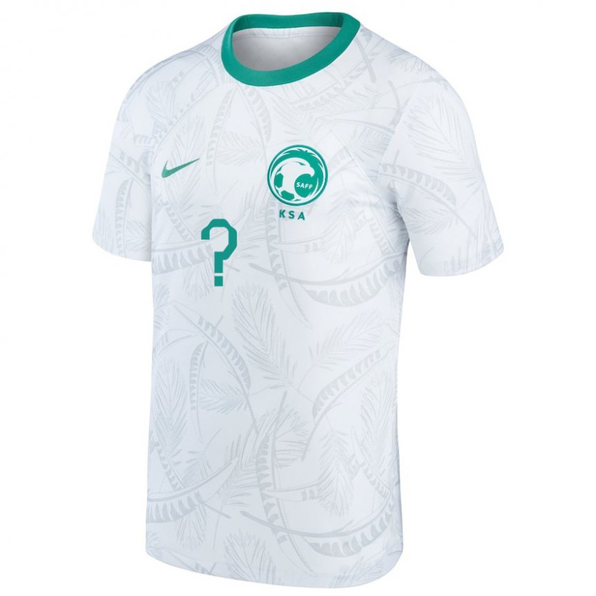 Hombre Camiseta Arabia Saudita Su Nombre #0 Blanco 1ª Equipación 22-24 La Camisa Perú