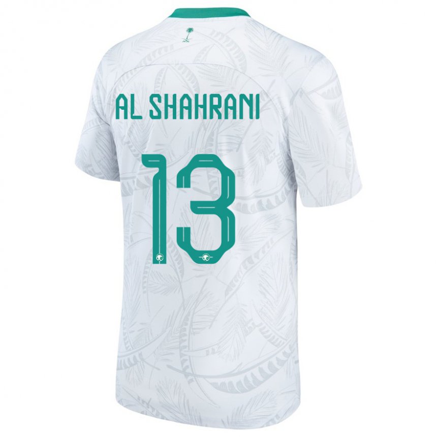Hombre Camiseta Arabia Saudita Yaseer Al Shahrani #13 Blanco 1ª Equipación 22-24 La Camisa Perú