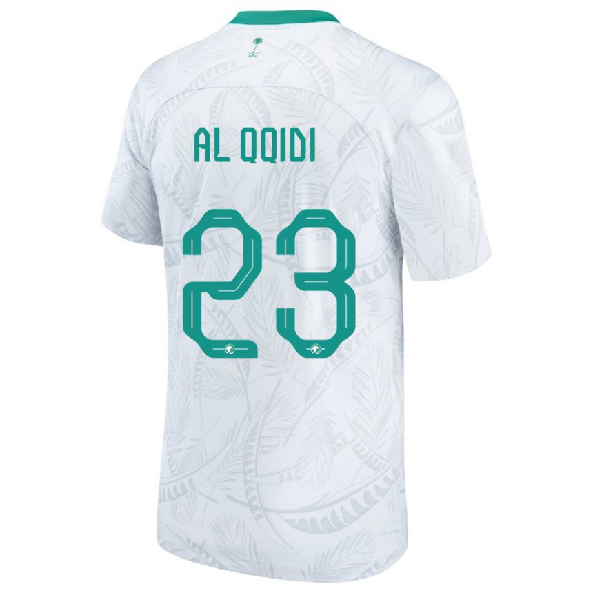 Hombre Camiseta Arabia Saudita Nawaf Al Qqidi #23 Blanco 1ª Equipación 22-24 La Camisa Perú