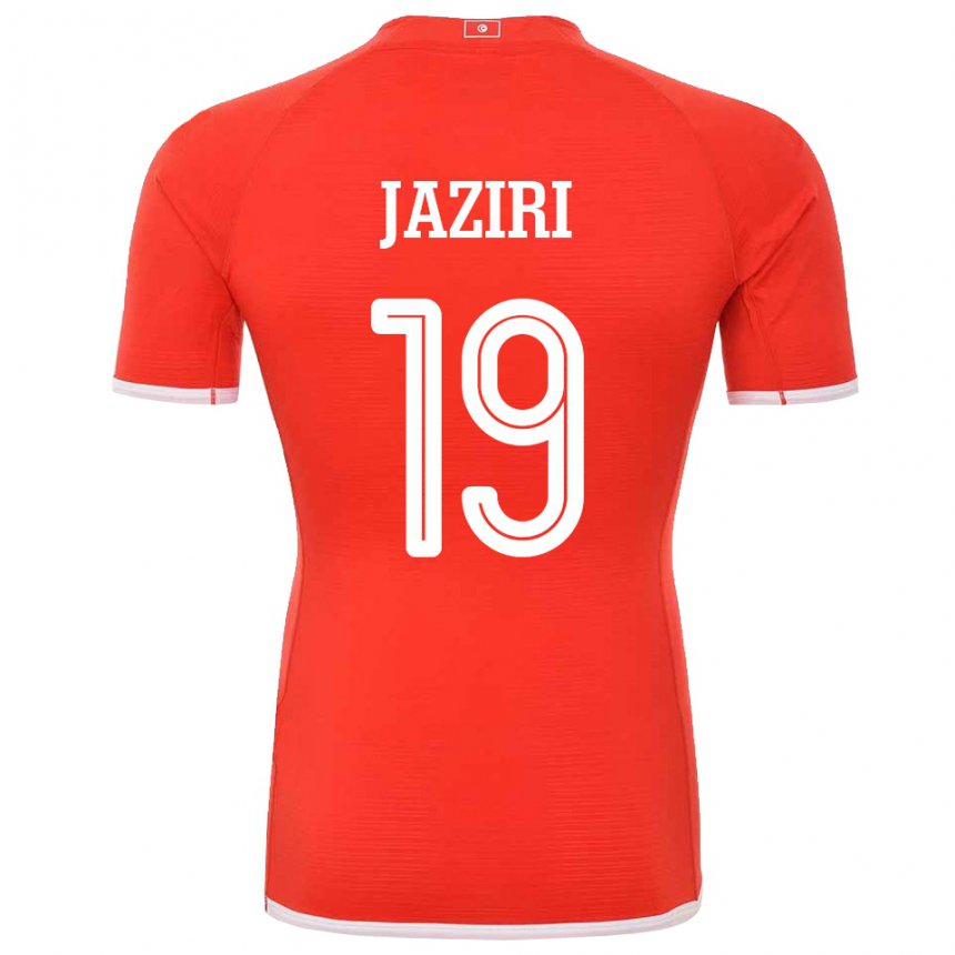 Hombre Camiseta Túnez Seifeddin Jaziri #19 Rojo 1ª Equipación 22-24 La Camisa Perú