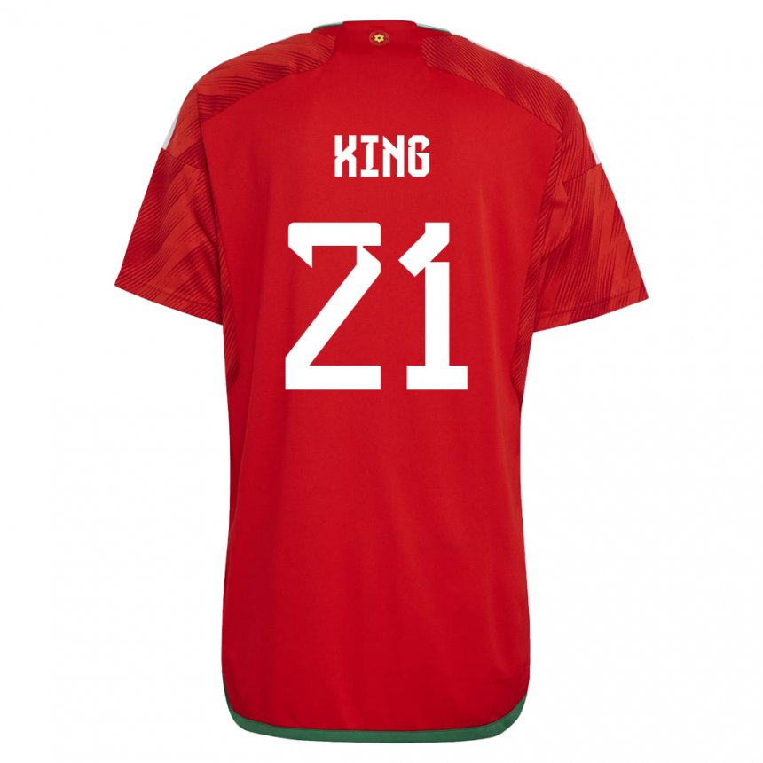 Hombre Camiseta Gales Tom King #21 Rojo 1ª Equipación 22-24 La Camisa Perú