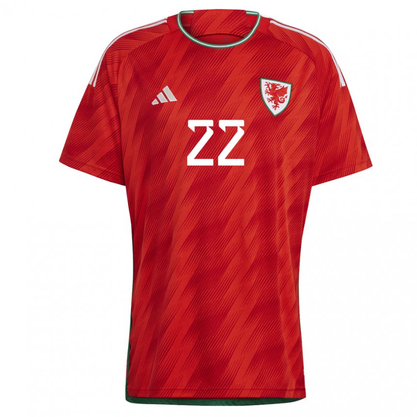 Hombre Camiseta Gales Sorba Thomas #22 Rojo 1ª Equipación 22-24 La Camisa Perú