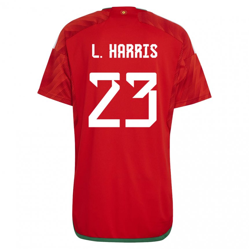 Hombre Camiseta Gales Luke Harris #23 Rojo 1ª Equipación 22-24 La Camisa Perú