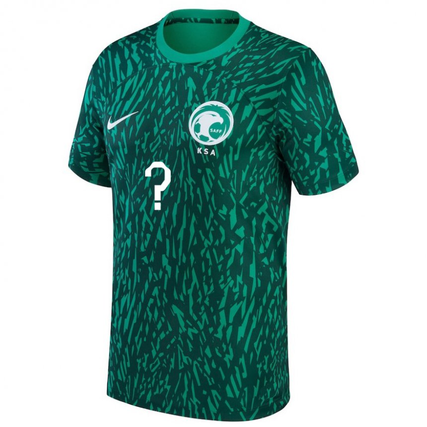 Hombre Camiseta Arabia Saudita Su Nombre #0 Verde Oscuro 2ª Equipación 22-24 La Camisa Perú