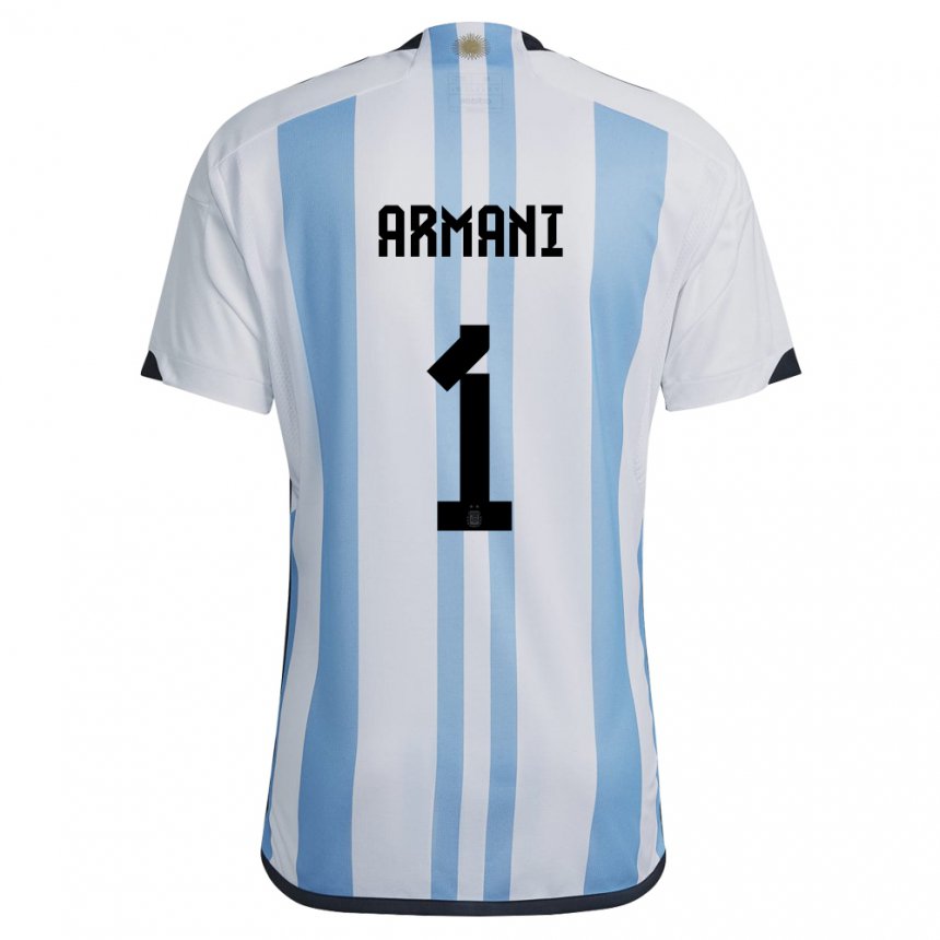 Mujer Camiseta Argentina Franco Armani 1 Blanco Cielo Azul 1