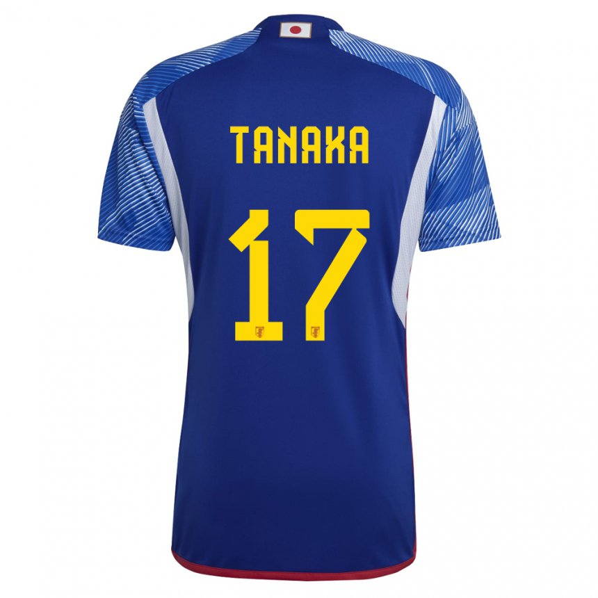 Mujer Camiseta Japón Ao Tanaka #17 Azul Real 1ª Equipación 22-24 La Camisa Perú