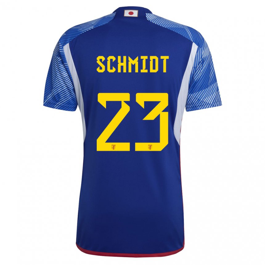 Mujer Camiseta Japón Daniel Schmidt #23 Azul Real 1ª Equipación 22-24 La Camisa Perú
