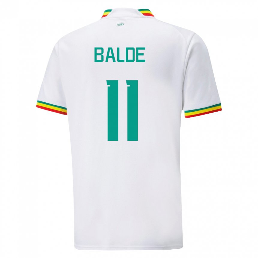 Niño Camiseta Senegal Haby Balde #11 Blanco 1ª Equipación 22-24 La Camisa Perú