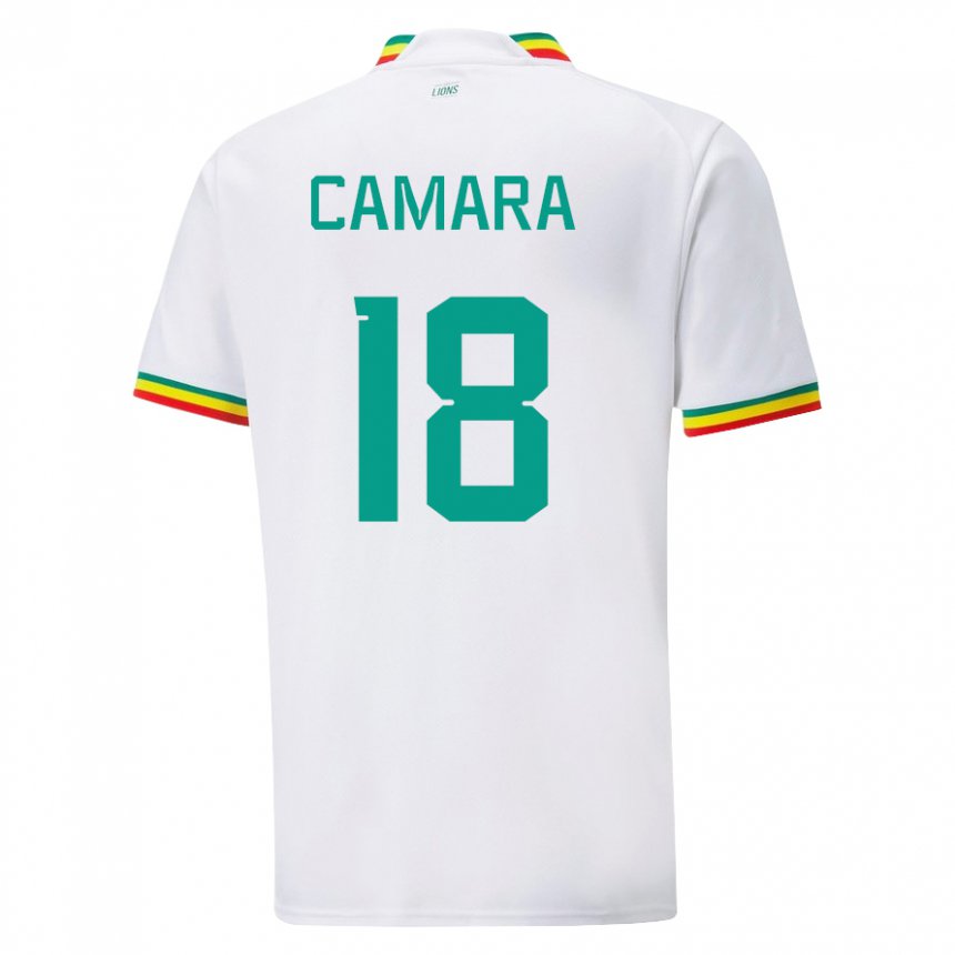 Niño Camiseta Senegal Meta Camara #18 Blanco 1ª Equipación 22-24 La Camisa Perú