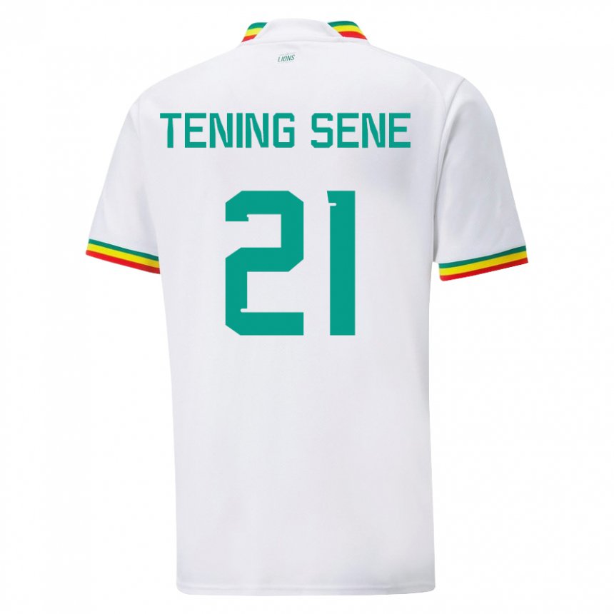 Niño Camiseta Senegal Tening Sene #21 Blanco 1ª Equipación 22-24 La Camisa Perú