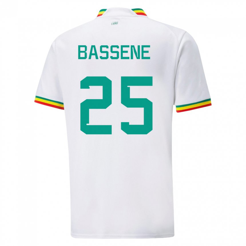 Niño Camiseta Senegal Pascaline Bassene #25 Blanco 1ª Equipación 22-24 La Camisa Perú