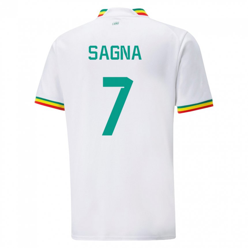 Niño Camiseta Senegal Amadou Sagna #7 Blanco 1ª Equipación 22-24 La Camisa Perú