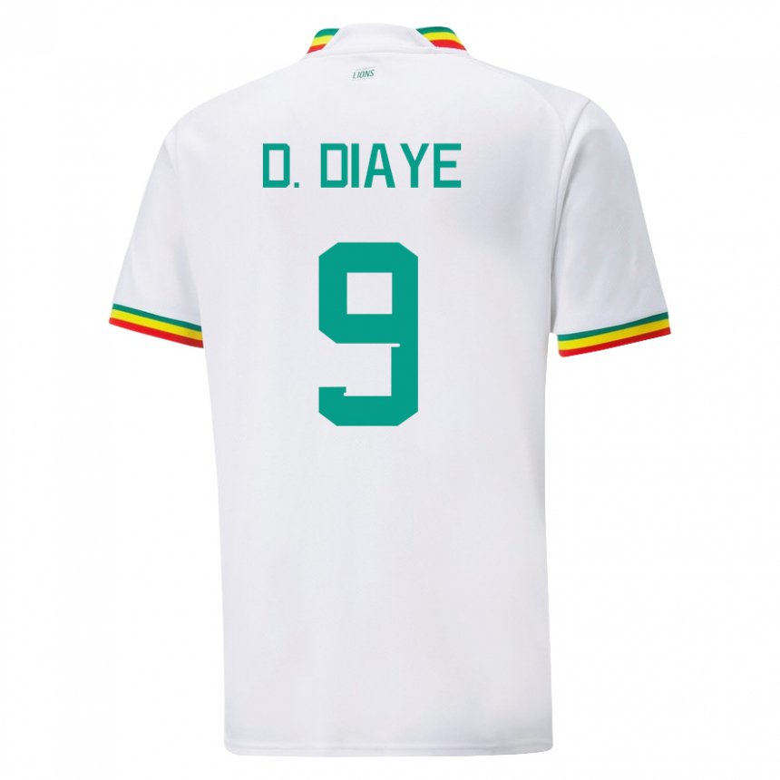 Niño Camiseta Senegal Dialy N Diaye #9 Blanco 1ª Equipación 22-24 La Camisa Perú