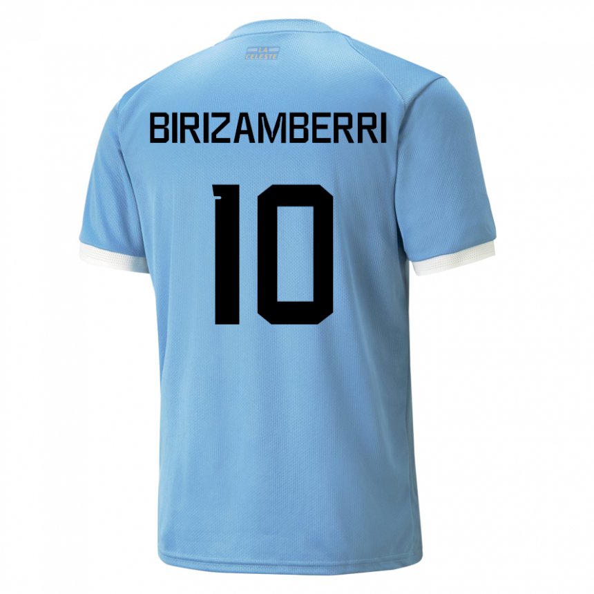 Niño Camiseta Uruguay Carolina Birizamberri #10 Azul 1ª Equipación 22-24 La Camisa Perú