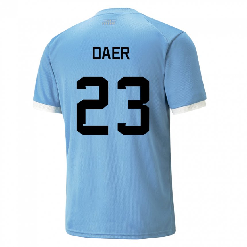 Niño Camiseta Uruguay Zulma Daer #23 Azul 1ª Equipación 22-24 La Camisa Perú