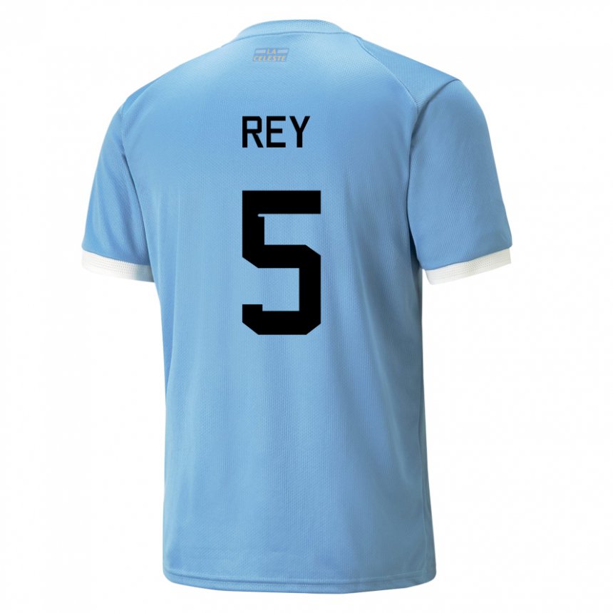 Niño Camiseta Uruguay Rodrigo Rey #5 Azul 1ª Equipación 22-24 La Camisa Perú