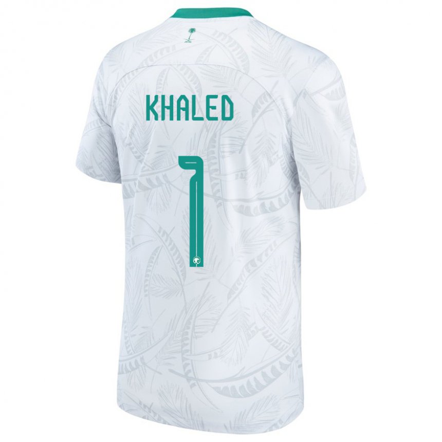 Niño Camiseta Arabia Saudita Sarah Khaled #1 Blanco 1ª Equipación 22-24 La Camisa Perú