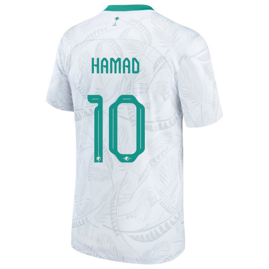 Niño Camiseta Arabia Saudita Sarah Hamad #10 Blanco 1ª Equipación 22-24 La Camisa Perú