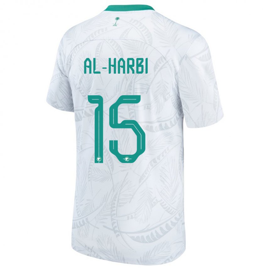 Niño Camiseta Arabia Saudita Mashael Al Harbi #15 Blanco 1ª Equipación 22-24 La Camisa Perú