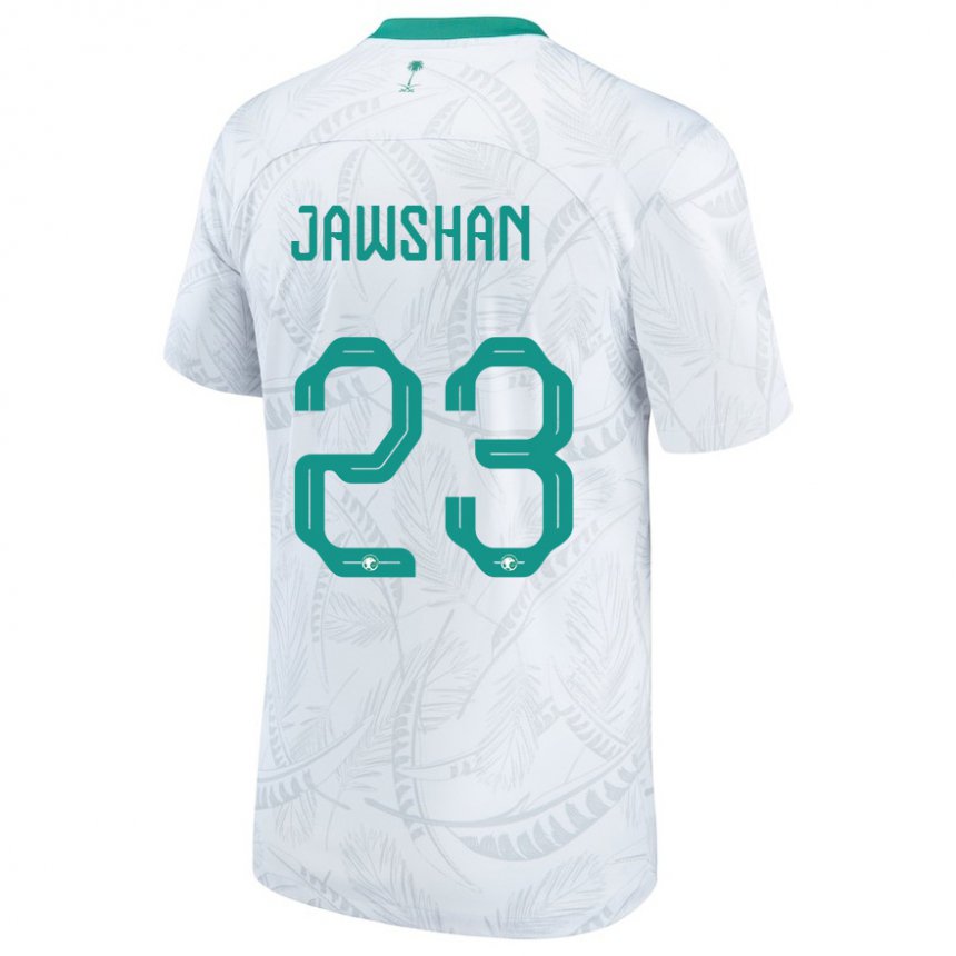 Niño Camiseta Arabia Saudita Yazeed Jawshan #23 Blanco 1ª Equipación 22-24 La Camisa Perú