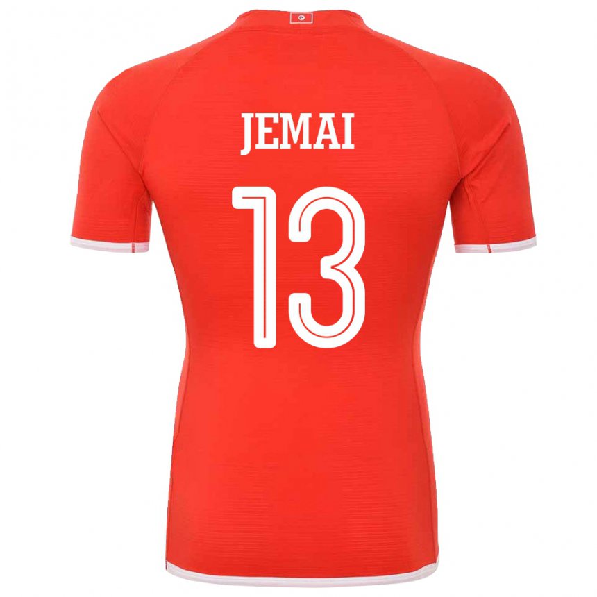 Niño Camiseta Túnez Yasmine Jemai #13 Rojo 1ª Equipación 22-24 La Camisa Perú