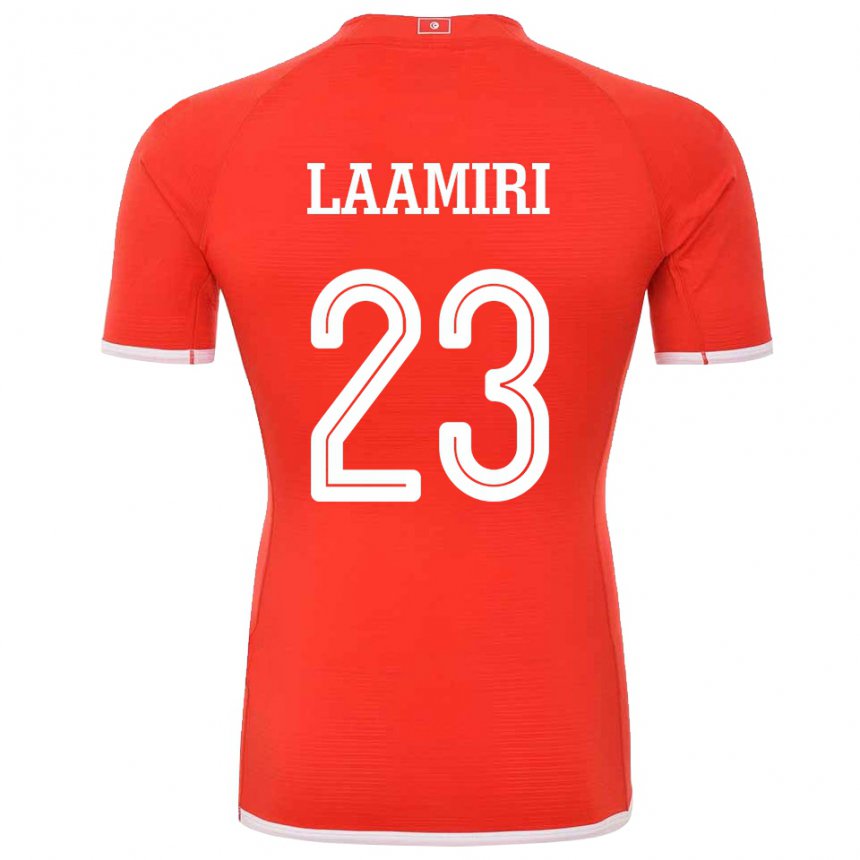 Niño Camiseta Túnez Soumaya Laamiri #23 Rojo 1ª Equipación 22-24 La Camisa Perú