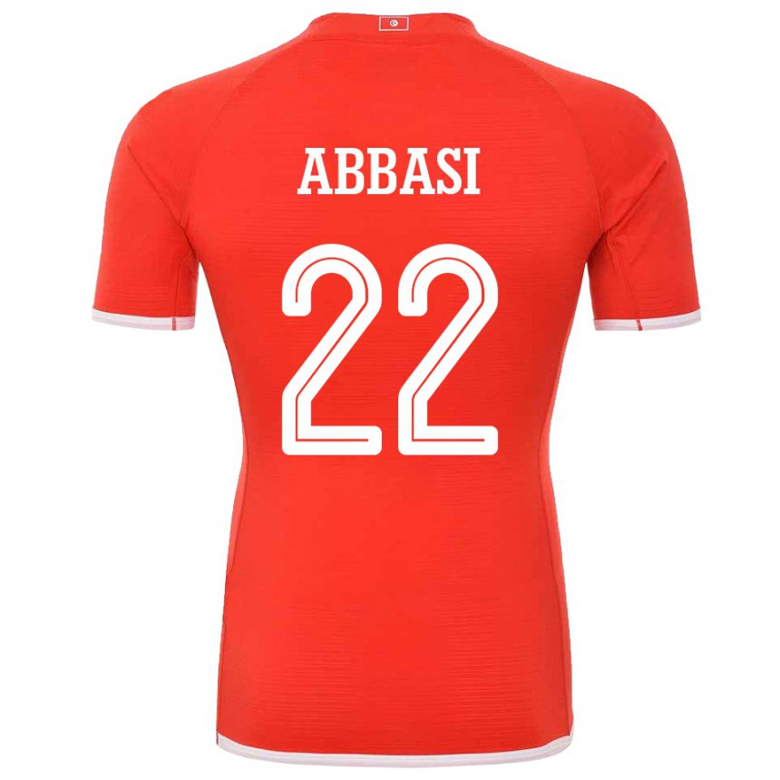 Niño Camiseta Túnez Bechir Abbasi #22 Rojo 1ª Equipación 22-24 La Camisa Perú