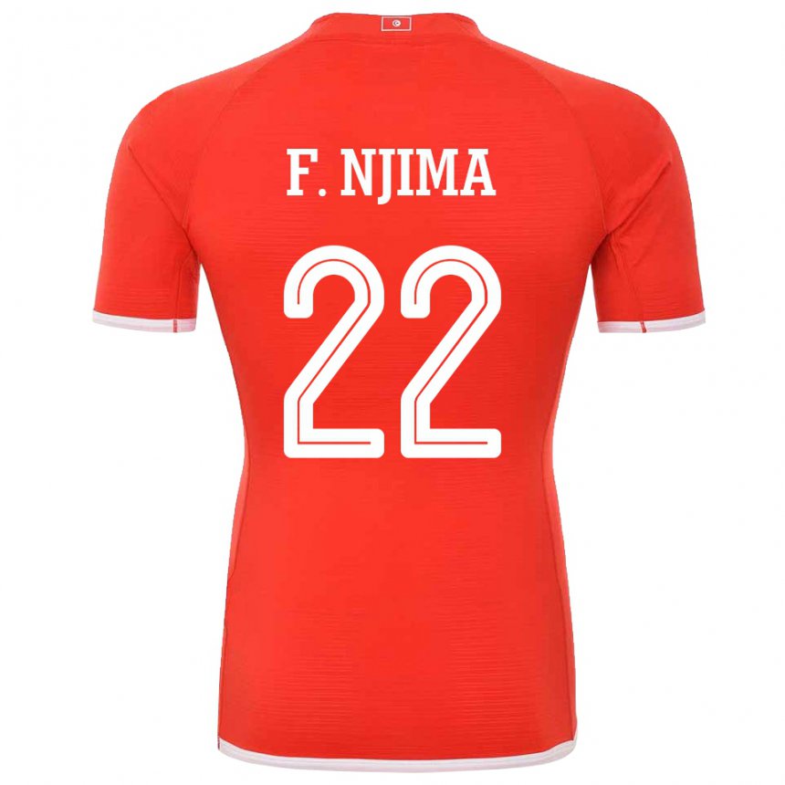 Niño Camiseta Túnez Firas Ben Njima #22 Rojo 1ª Equipación 22-24 La Camisa Perú