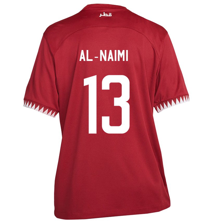 Niño Camiseta Catar Zahra Al Naimi #13 Granate 1ª Equipación 22-24 La Camisa Perú