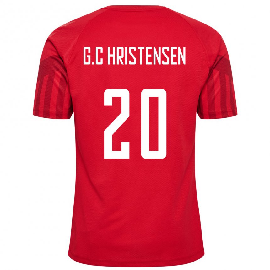 Niño Camiseta Dinamarca Gustav Christensen #20 Rojo 1ª Equipación 22-24 La Camisa Perú