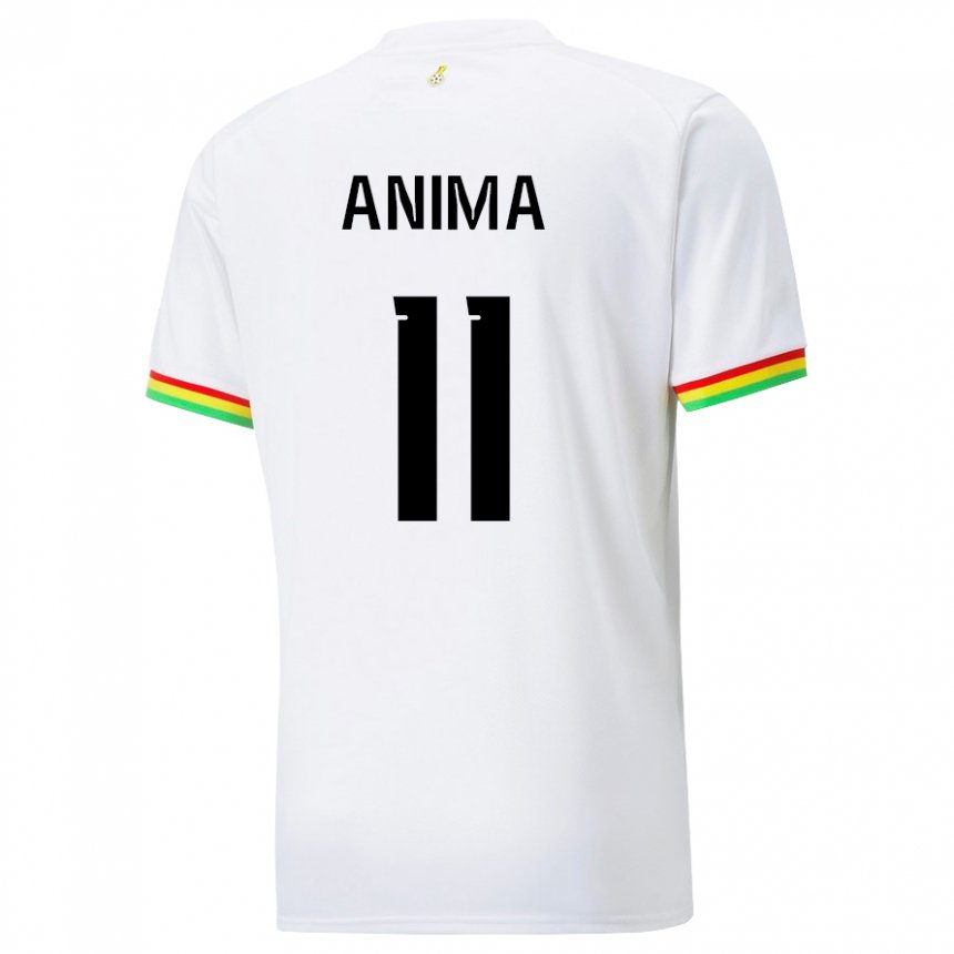 Niño Camiseta Ghana Naomi Anima #11 Blanco 1ª Equipación 22-24 La Camisa Perú