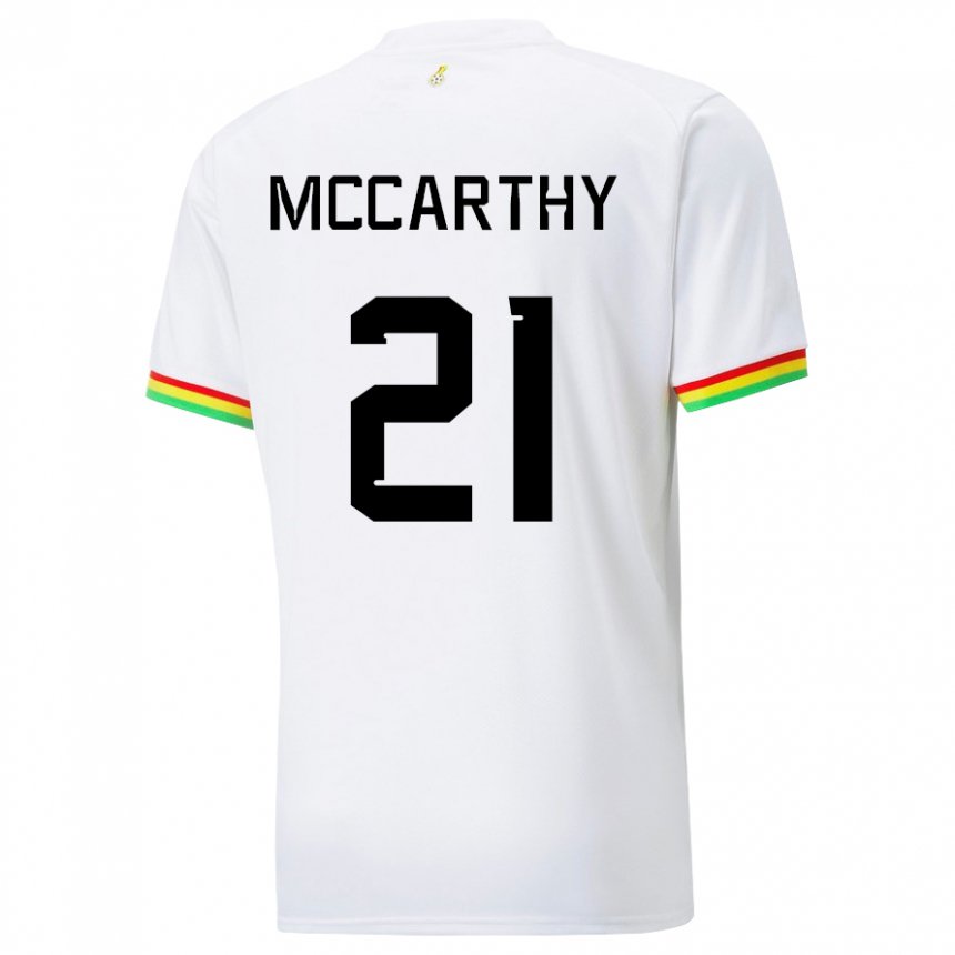 Niño Camiseta Ghana Kerrie Mccarthy #21 Blanco 1ª Equipación 22-24 La Camisa Perú