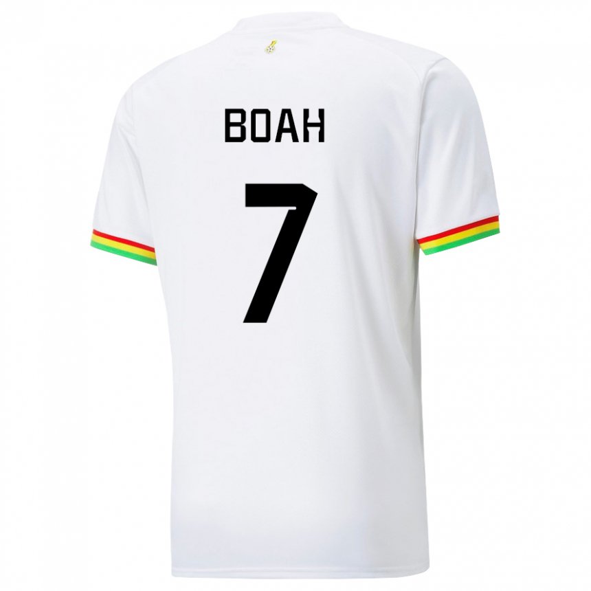 Niño Camiseta Ghana Collins Boah #7 Blanco 1ª Equipación 22-24 La Camisa Perú