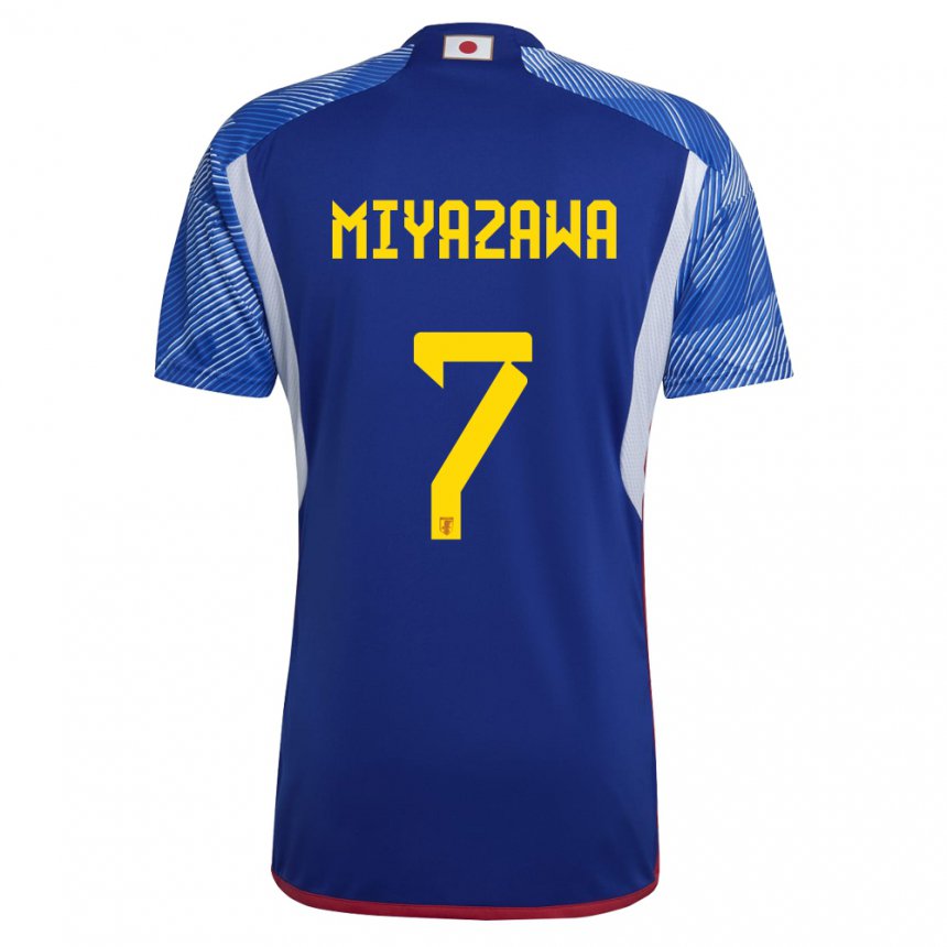 Niño Camiseta Japón Hinata Miyazawa #7 Azul Real 1ª Equipación 22-24 La Camisa Perú