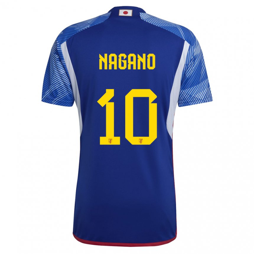 Niño Camiseta Japón Fuka Nagano #10 Azul Real 1ª Equipación 22-24 La Camisa Perú