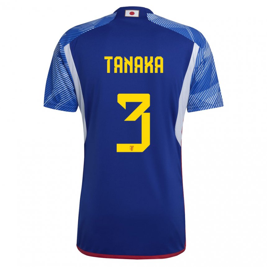 Niño Camiseta Japón Hayato Tanaka #3 Azul Real 1ª Equipación 22-24 La Camisa Perú