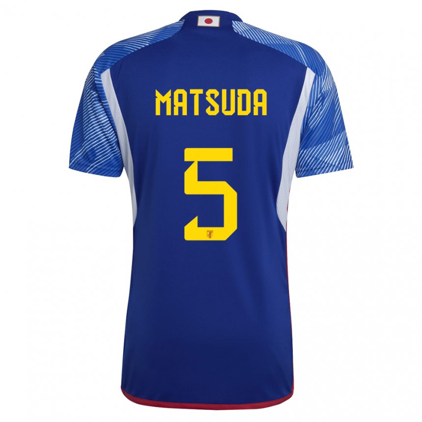 Niño Camiseta Japón Hayate Matsuda #5 Azul Real 1ª Equipación 22-24 La Camisa Perú