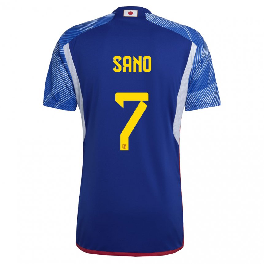 Niño Camiseta Japón Kodai Sano #7 Azul Real 1ª Equipación 22-24 La Camisa Perú