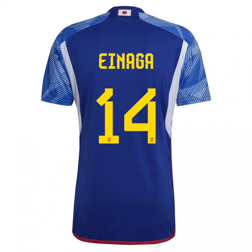 Niño Camiseta Japón Takatora Einaga #14 Azul Real 1ª Equipación 22-24 La Camisa Perú