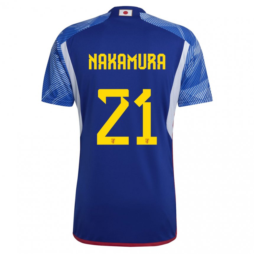 Niño Camiseta Japón Jiro Nakamura #21 Azul Real 1ª Equipación 22-24 La Camisa Perú