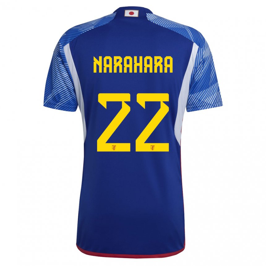 Niño Camiseta Japón Yoshiki Narahara #22 Azul Real 1ª Equipación 22-24 La Camisa Perú