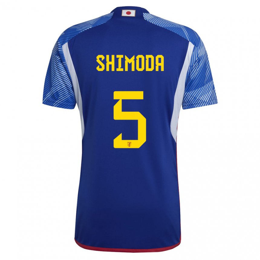 Niño Camiseta Japón Yoshihiro Shimoda #5 Azul Real 1ª Equipación 22-24 La Camisa Perú