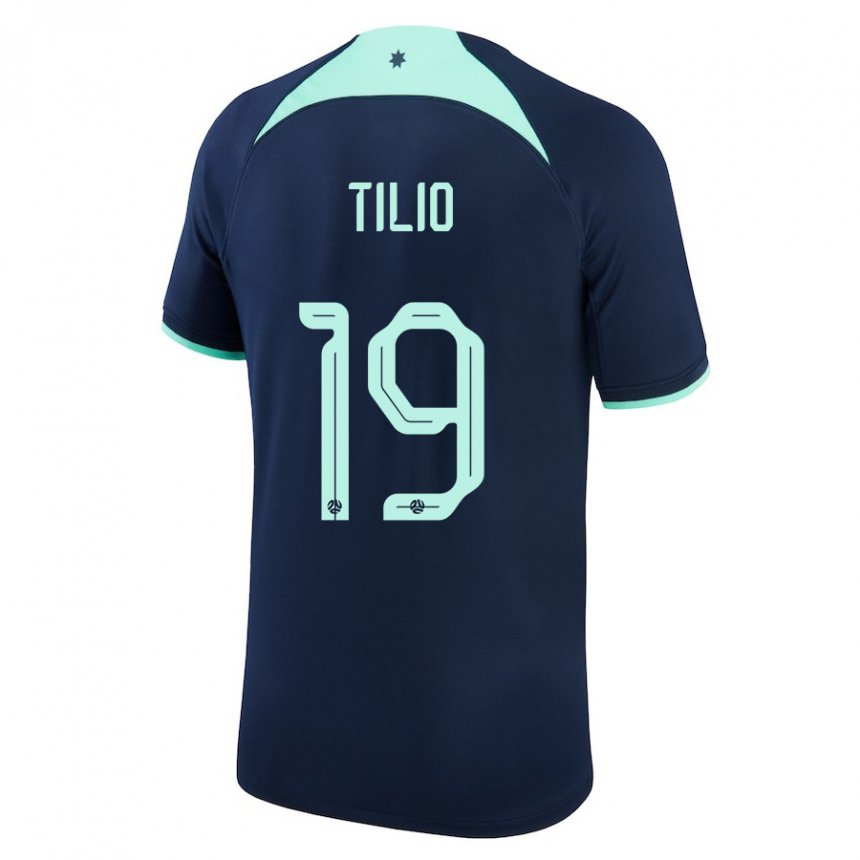 Niño Camiseta Australia Marco Tilio #19 Azul Oscuro 2ª Equipación 22-24 La Camisa Perú