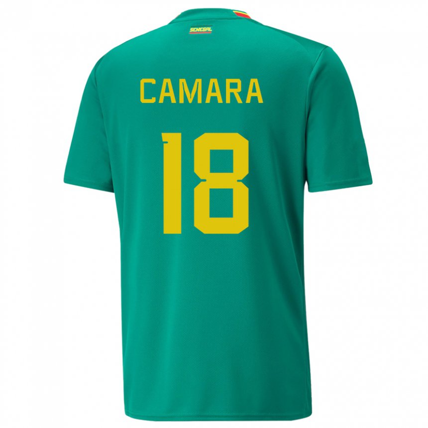 Niño Camiseta Senegal Meta Camara #18 Verde 2ª Equipación 22-24 La Camisa Perú