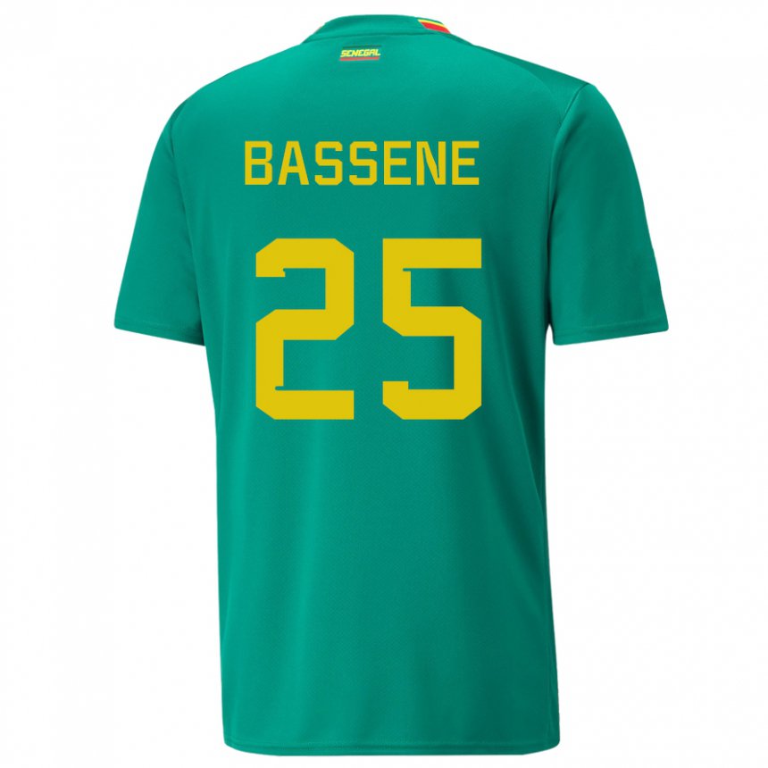 Niño Camiseta Senegal Pascaline Bassene #25 Verde 2ª Equipación 22-24 La Camisa Perú