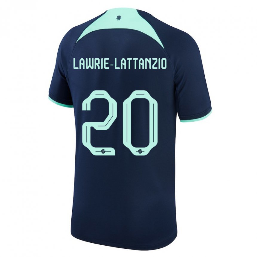 Niño Camiseta Australia Luis Lawrie Lattanzio #20 Azul Oscuro 2ª Equipación 22-24 La Camisa Perú