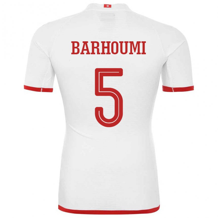 Niño Camiseta Túnez Jasmina Barhoumi #5 Blanco 2ª Equipación 22-24 La Camisa Perú