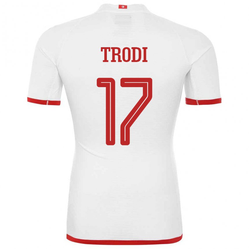 Niño Camiseta Túnez Imen Trodi #17 Blanco 2ª Equipación 22-24 La Camisa Perú