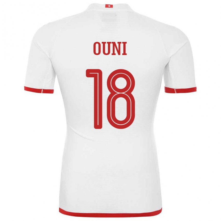 Niño Camiseta Túnez Samia Ouni #18 Blanco 2ª Equipación 22-24 La Camisa Perú